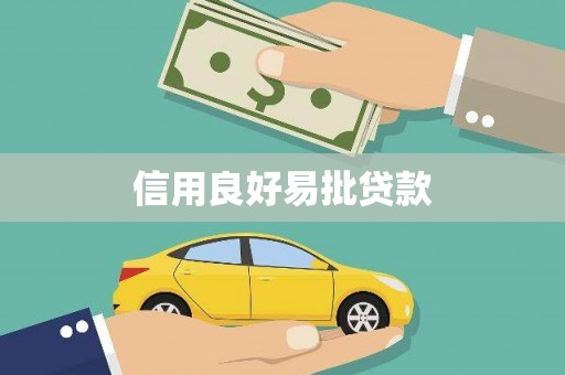 宏伟信用良好易批贷款