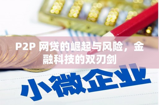 宏伟P2P 网贷的崛起与风险，金融科技的双刃剑