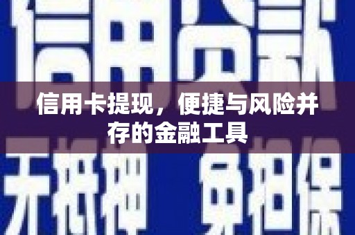 宏伟信用卡提现，便捷与风险并存的金融工具