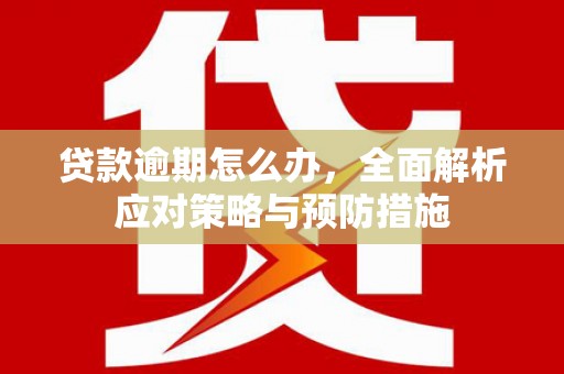 宏伟贷款逾期怎么办，全面解析应对策略与预防措施