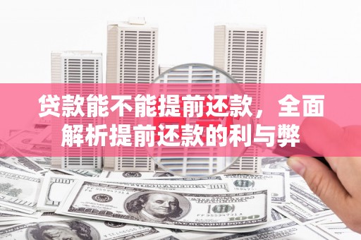 宏伟贷款能不能提前还款，全面解析提前还款的利与弊