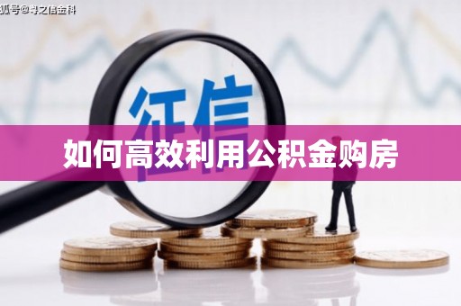 宏伟如何高效利用公积金购房
