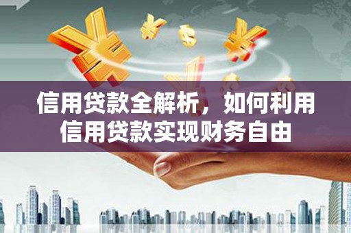 宏伟信用贷款全解析，如何利用信用贷款实现财务自由